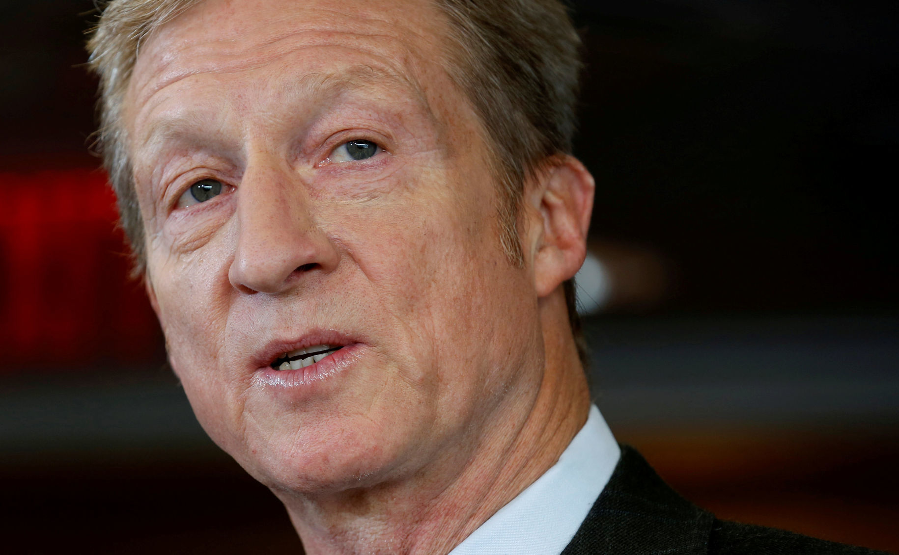 Steyer says he's had a ban on using private planes